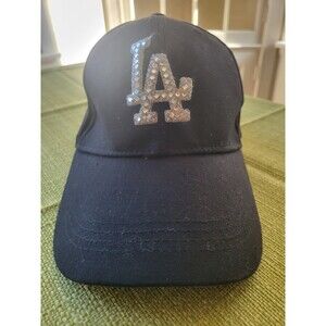 LA Streetwear Grunge Princess Black Sparkly Baseball Cap